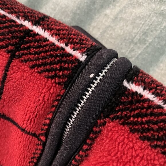 Vintage Robert Kitchen Plaid Fleece Vest Womens Full Zip Made in Canada - Picture 7 of 7